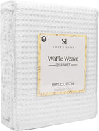 Sweet Home Collection 100% Fine Cotton Blanket Luxurious Weave Stylish Design - Image 3