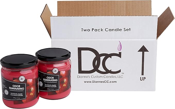McIntosh Apple 2 Pack Odor Eliminating Highly Fragranced Candle - Image 6