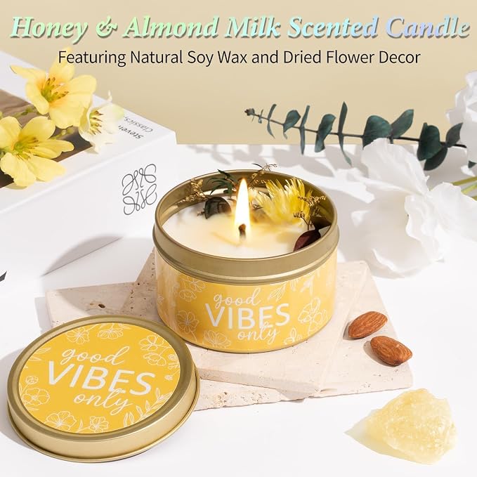 Spa Gifts for Women Bath Gift Set, Honey & Almond Milk Spa Gift Baskets Home - Image 4