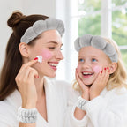 Zkptops Spa Headband for Washing Face Wristband Set Sponge Makeup Skincare - Image 7