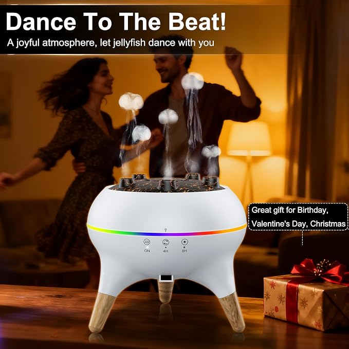 Morbou Essential Oil Diffuser Jellyfish Mist Dancing - Image 2