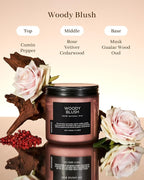 M&SENSE Rose Oud Scented Candles - Image 2