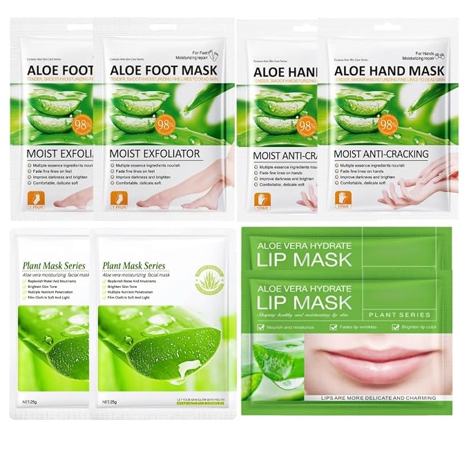8 PCS Aloe Vera Moisturizing Mask Set by Unknown