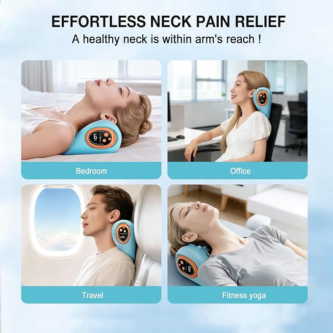 2026 New Upgrade Neck Massager, 3-in-1 Heat, Pulse & Vibration Modes, Ergonomic - Image 7