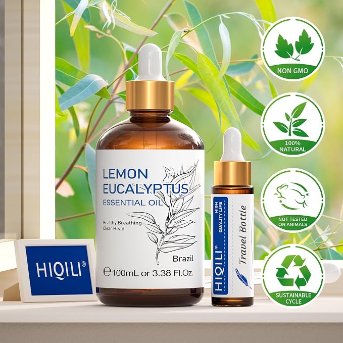 HIQILI Lemon Eucalyptus Oil, for Spary, 100% Pure Natural - Image 8
