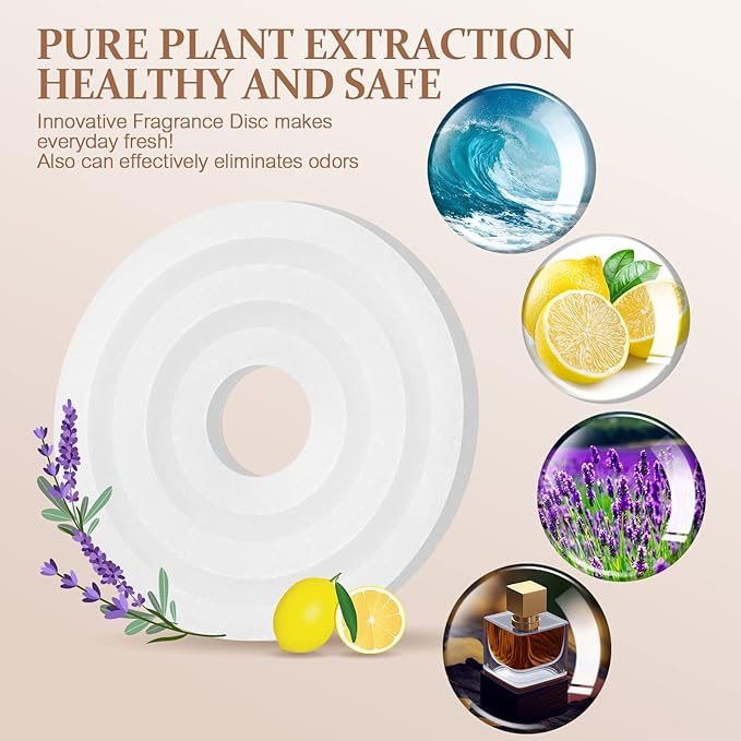 Demissle 24 Pcs Replacement Fragrance Scented Pads Disc Fresh Oil Refill Pad - Image 3