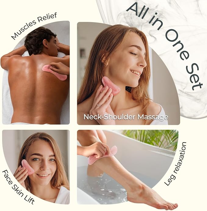 Scienlodic 2 Pcs Gua Sha Massage Tools - Image 4