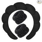 Spa Headbands for Washing Face Soft Puffy Bubble Headbands Wristband for Women by Unknown