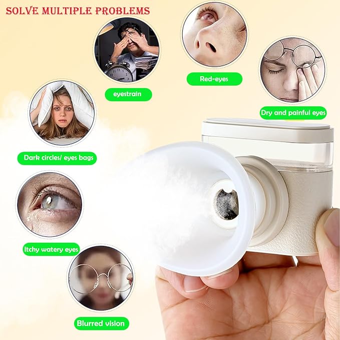Johncase Relief Dry Eyes Spray Eye Heated Nano Mist Sprayer Portable Warm - Image 3