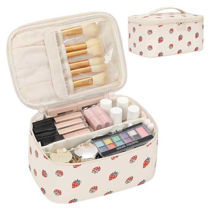 OCHEAL Makeup Bag, Travel Makeup Organizer Bag, Large Capacity Cosmetic Bags by OCHEAL