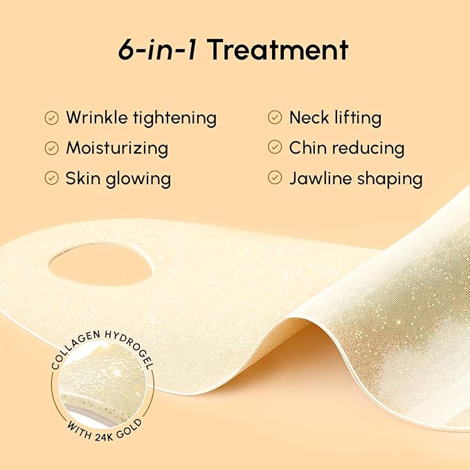 MAREE V Line Lifting Mask with 24K Gold – Deep Collagen Face Mask - Image 6