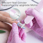 Professional Manicure Pedicure Kit -360° Light, Rechargeable Electric Nail Drill - Image 5