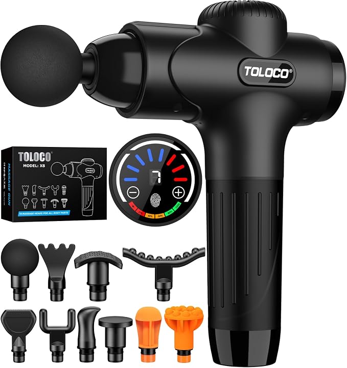 TOLOCO Massage Gun Deep Tissue, Percussion Massage Gun by TOLOCO