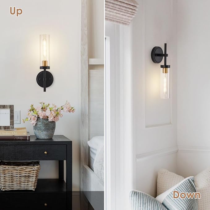Hardwired Wall Sconces Set of Two, Modern Farmhouse Wall Mount Lights - Image 7