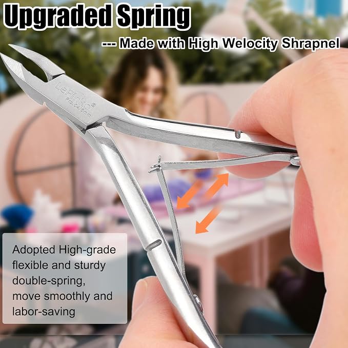 LePinko 4 Packs Upgraded Cuticle Trimmer kit, Sharp Dead Skin Clipper, - Image 5