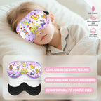 2 Pcs Sleep Mask for Kids Girls, Silk Eye Covers for Sleeping, Adjustable Strap - Image 6