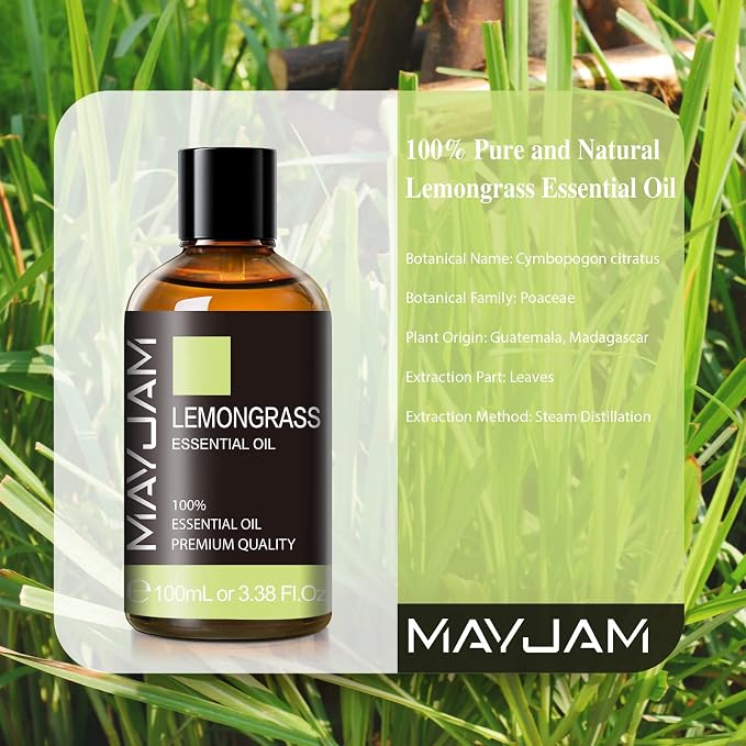 Lemongrass Essential Oil, MAYJAM Premium Essential Oils - Image 3