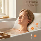 Luxury Bathtub Pillow, Gift for Mother's Day, Neck & Back Support, Quick-Drying - Image 2