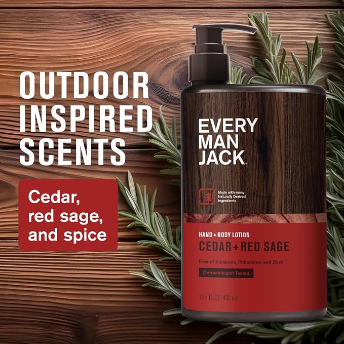 Every Man Jack Mens Cedar + Red Sage Hand & Body Lotion - Image 3