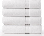 Cotton Craft Ultra Soft 4 Pack Oversized Extra Large Bath Towels 30x54 White by COTTONCRAFT