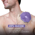 iTokGoK® Premium Silver-Infused 2 in 1 Silicone Body Scrubber, Double-Sided - Image 2