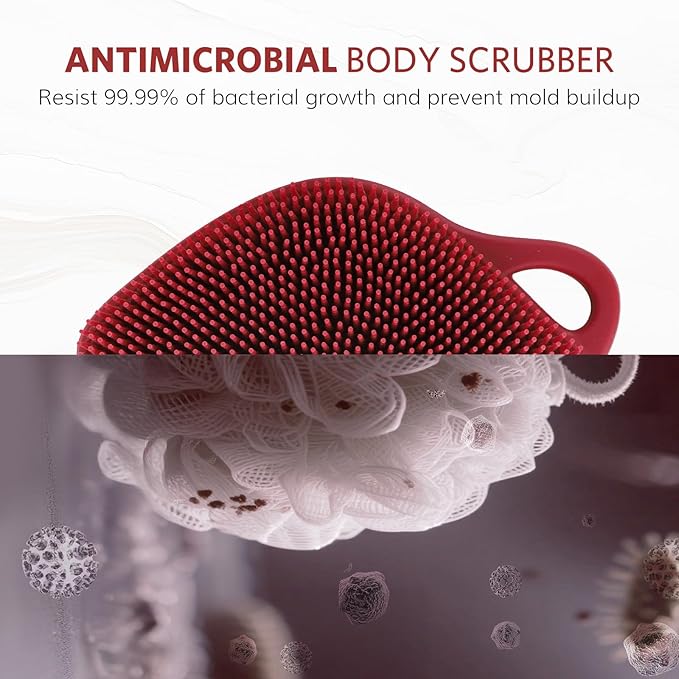 Sndyi Silicone Body Scrubber, Gentle Exfoliating Body Scrubber - Image 4