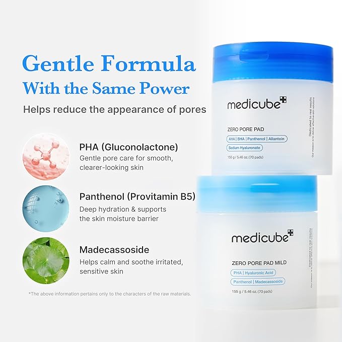 medicube Toner Pads Zero Pore Pad Mild 2.0 | Gentle Calming Toner Pad - Image 4
