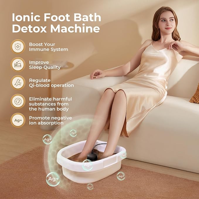 Upgraded Portable Ionic Foot Detox Machine, Foot Spa Bath - Image 4