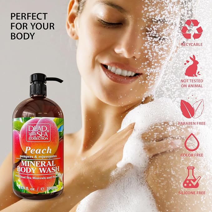 Dead Sea Collection Peach Body Wash - Image 4