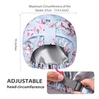 INNELO Luxury Shower Cap for Women Reusable Waterproof, Double Layered Shower - Image 3