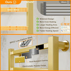 ENZE Smart Luxury Heated Towel Rack, 4-Bar Gold Electric Towel Warmer 115W - Image 6