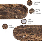 Natural Marble Tray Oval, Bathroom Vanity Tray - Image 3