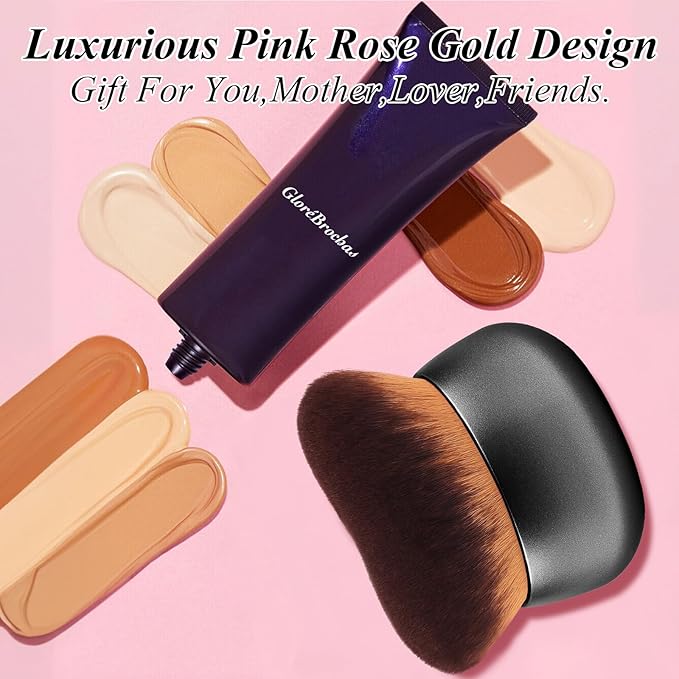 75MM Extra Large Self Tanner Kabuki Makeup Brush – Ultra Soft Dense Vegan - Image 6