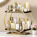 Makeup Organizer for Vanity, 2-Tier Bathroom Countertop Organizers, Bathroom by YIWANFW