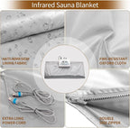 Sauna Blanket, Far Infrared Slimming Blanket Professional Therapy Sweat - Image 3
