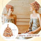 JaGely Sauna Hat for Men Women Sauna Hat Vaporarium Cap Russian Banya Cap for - Image 4