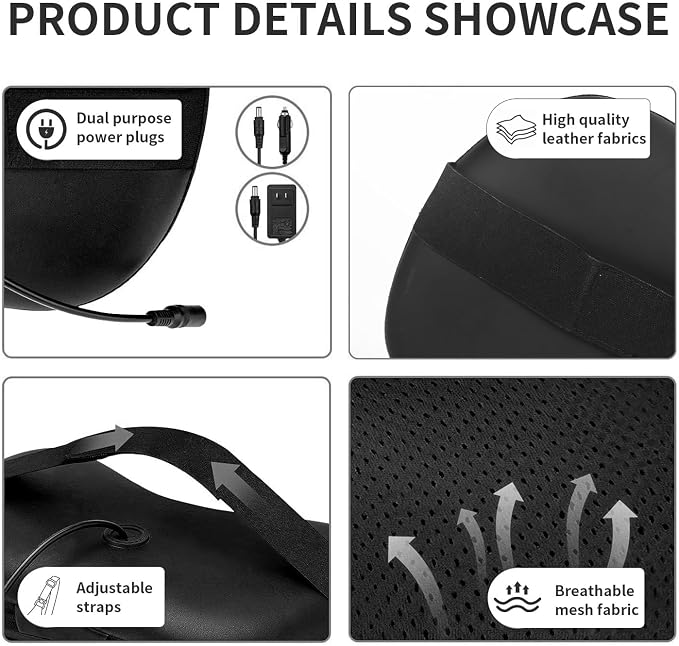 iKristin Back Massager, Shiatsu Neck Massager - Image 4