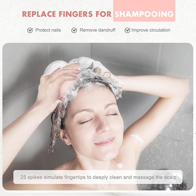FREATECH Scalp Massager Hair Growth, Scalp Scrubber Shampoo Brush - Image 5