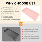 Bathroom Vanity Tray, Silicone 11.8 x 5 Inch Bathroom Counter Tray Decor - Image 5
