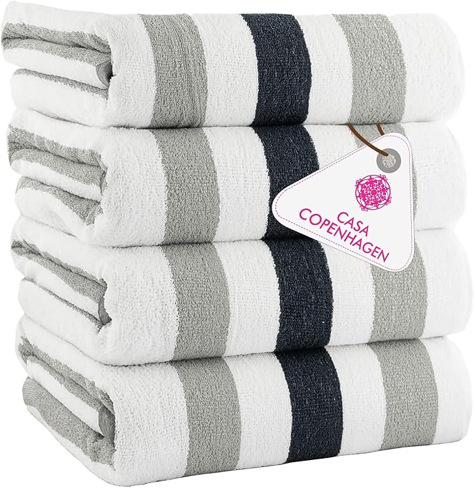 CASA COPENHAGEN Monaco Beach Towels Designed in Denmark Rough and Tough by CASACOPENHAGEN