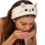 2 PCS Cute Cat Ear Spa Headband - Image 5