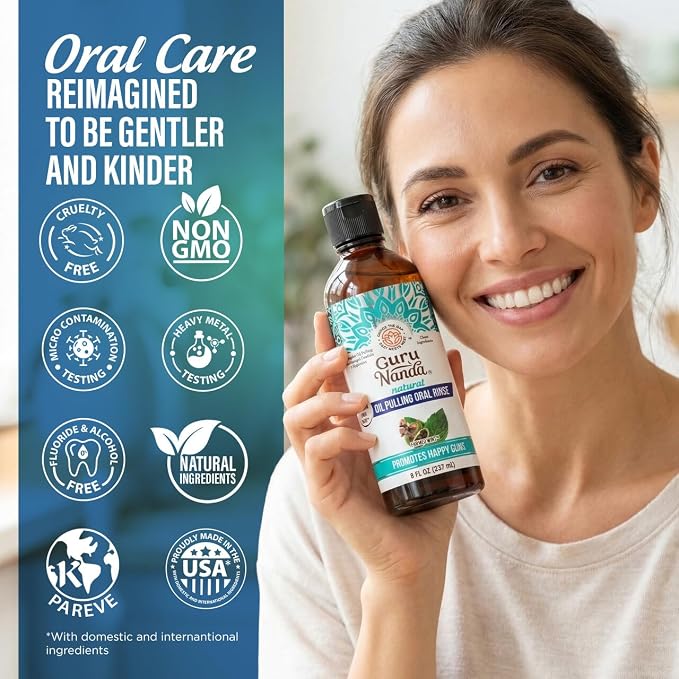 GuruNanda CocoMint Oil Pulling Mouthwash - Image 9