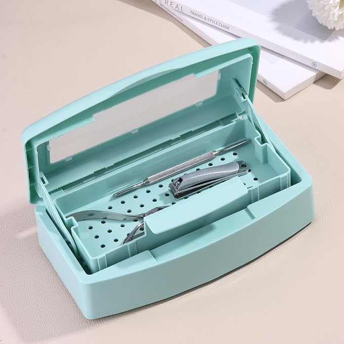 Nail Tool Sterilizer Box Plastic Disinfectant Container - Image 5