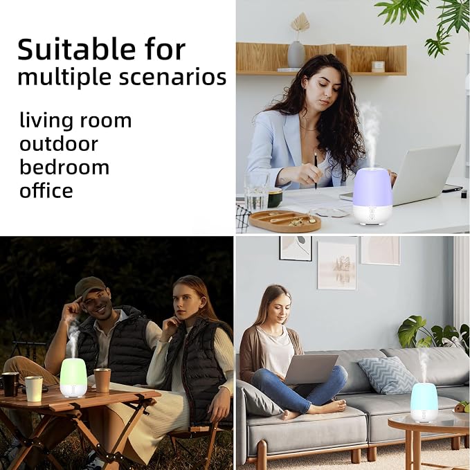 SPLITSKY 150ML Cordless Essential Oil Diffuser, Built-in 6000mAH Rechargeable - Image 9