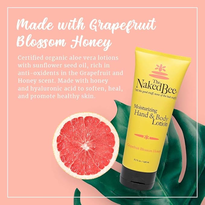 The Naked Bee Grapefruit Blossom Honey Hand and Body Lotion, 6.7oz - Image 2