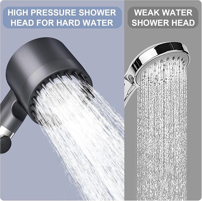 Filtered Shower Head with Handheld, ion High Pressure 4 Spray Mode Showerhead - Image 6