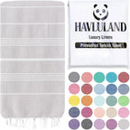 HAVLULAND Turkish Beach Towels, Oversized 40"x72" Turkish Bath Towel, Highly by Havluland
