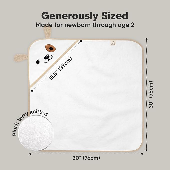 KeaBabies Hooded Baby Towel for Newborn - Image 4