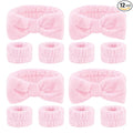 CIEHER 12 PCS Pink Makeup Headband by CIEHER