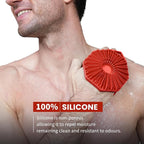 iTokGoK® Silver-Infused 2-in-1 Silicone Body Scrubber, Double-Sided Design Body - Image 2